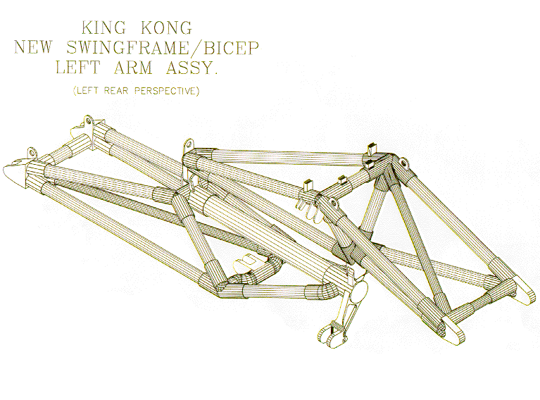 Sample structure and the end-caps targeted for casting.