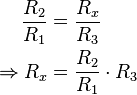 Wheatstone Bridge