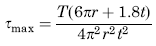 Shear Stress Maximum 