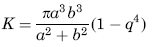 Torsional Deformation and Stress Eccentric Hollow Elliptical Section Calculator