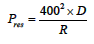 resistor dissipating energy