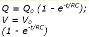 For R C circuits Charging a capacitor