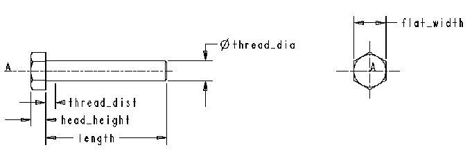 ISO 4018 Hex Head Size SpecificationsPer. ISO 4018 