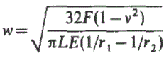 Width Equation