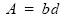 Section Properties Equation