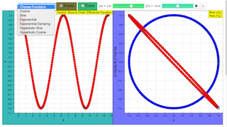 Explicit second order differential equation Simulator Tool