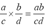 Products of fractions can be carried out directly