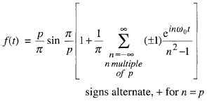 P-Phase rectified Cosine Wave