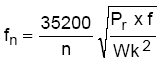 undamped natural frequency