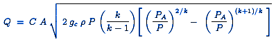 mass flow rate is