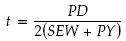 thickness of piping under pressure