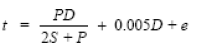 Boiler Tubes Thickness Pressure Equation and Calculator 