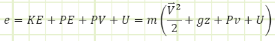 Bernoulli + internal energy