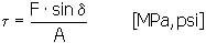 Shear Stress Formula