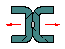 pot Weld Perpendicular Load Stress Calculator