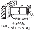 Weld Shear Stress for Applied Bending Moment