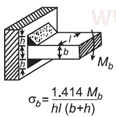 Weld Shear Stress for Applied Bending Moment